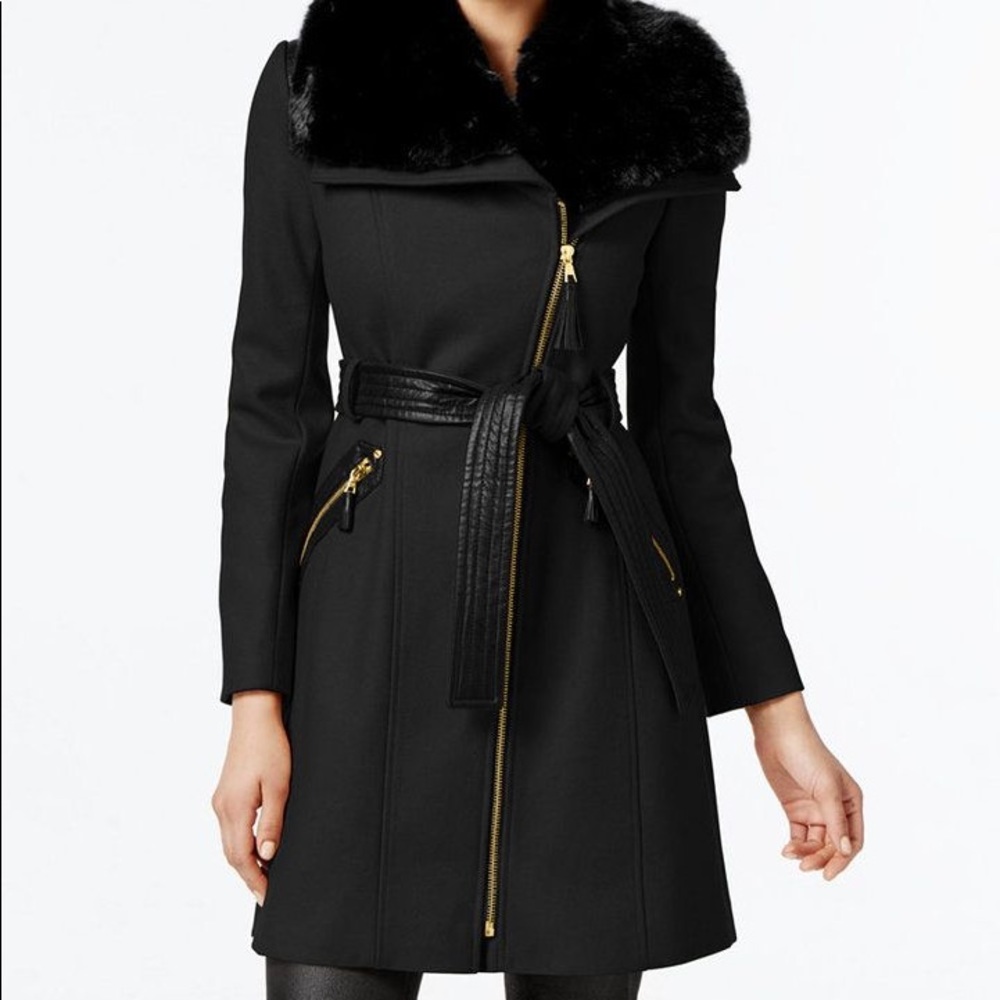 Via Spiga faux fur wool-blend Coat